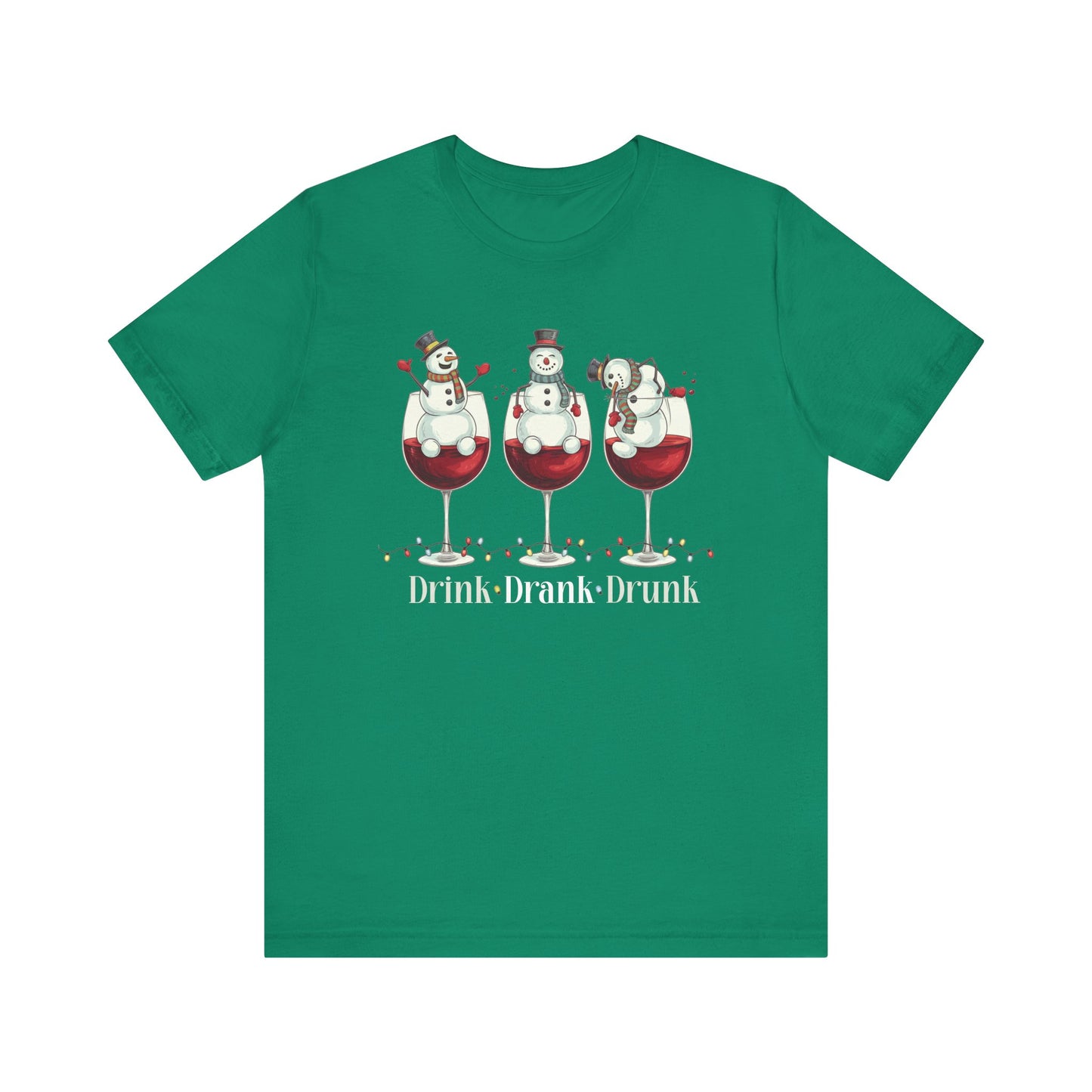 T-shirt - Christmas - Wine Snowmen (01)