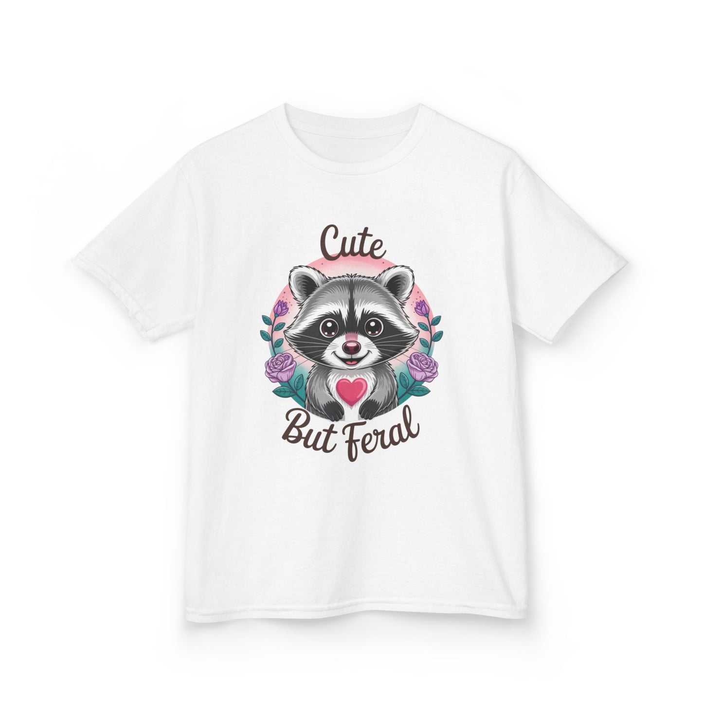 Child Tee - Animal / Racoon - Cute but Feral (01)