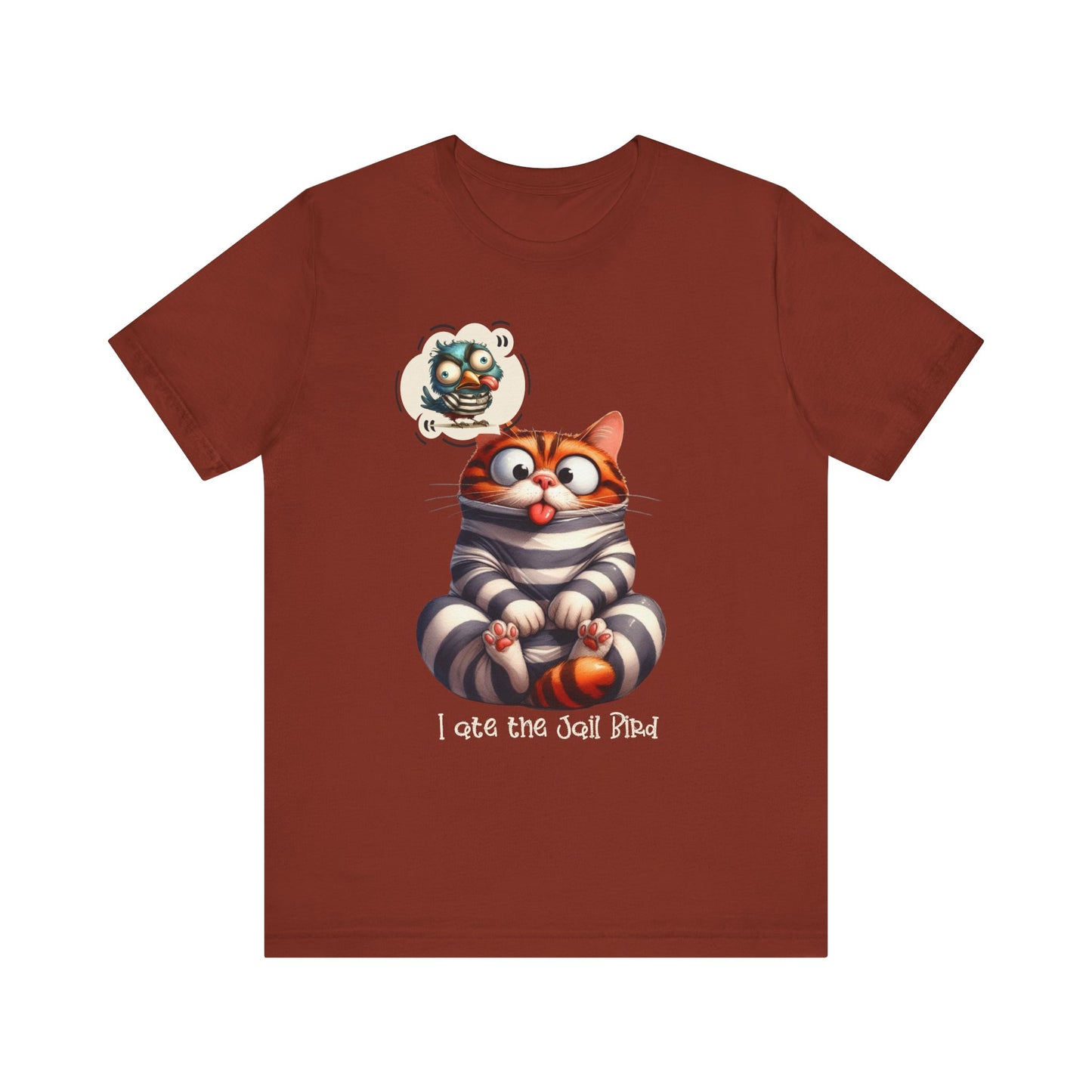 T-Shirt - Animal - Cat - I ate the jail bird (1B)