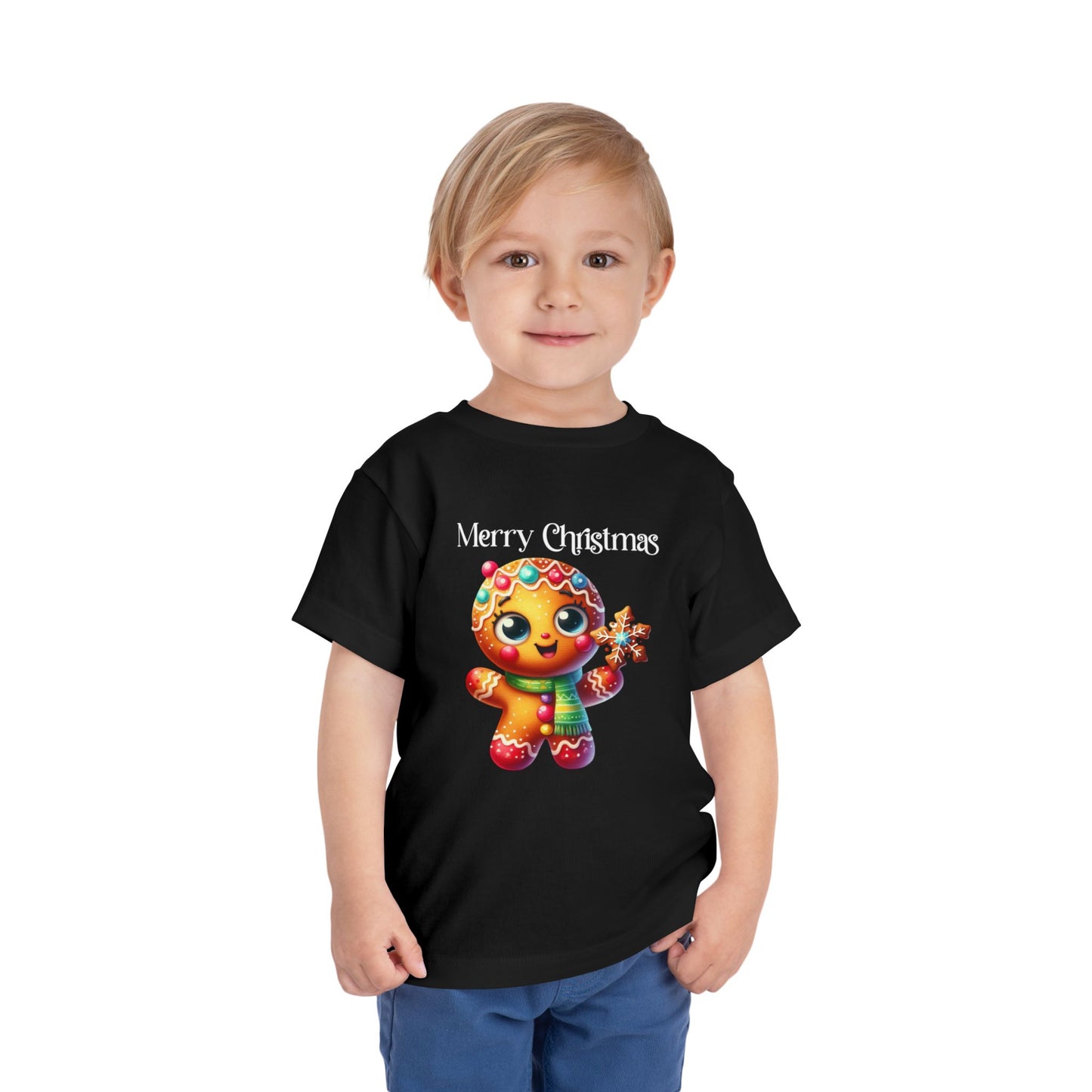 Toddler Tee - Christmas - Gingerbread - Merry Christmas (03a)