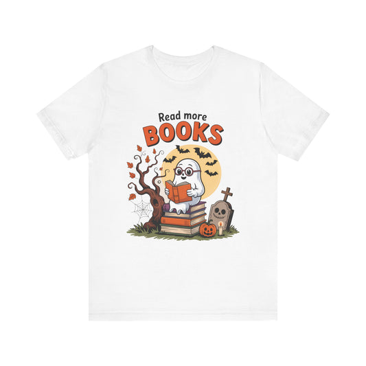 T-Shirt - Teacher / Halloween - Read More Books (01a)