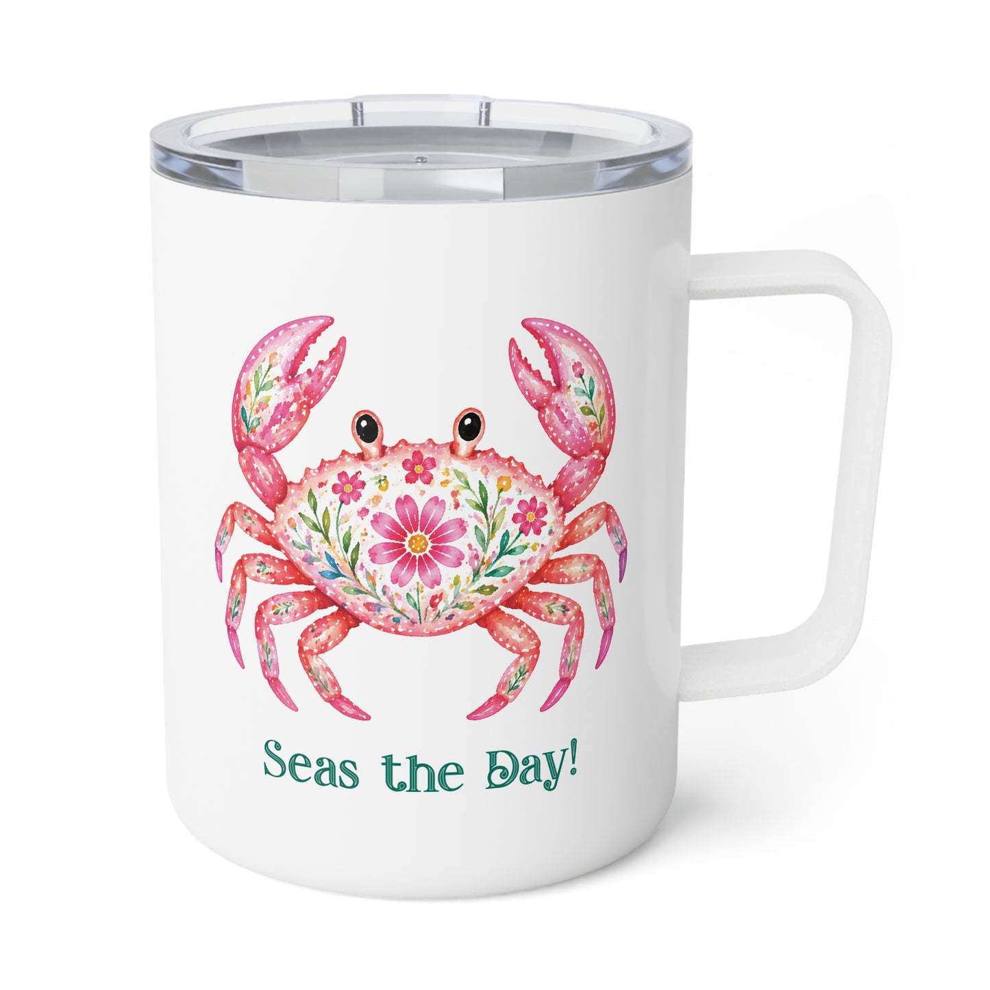 Insulated Mug - Animal - Seas the Day Crab (01)