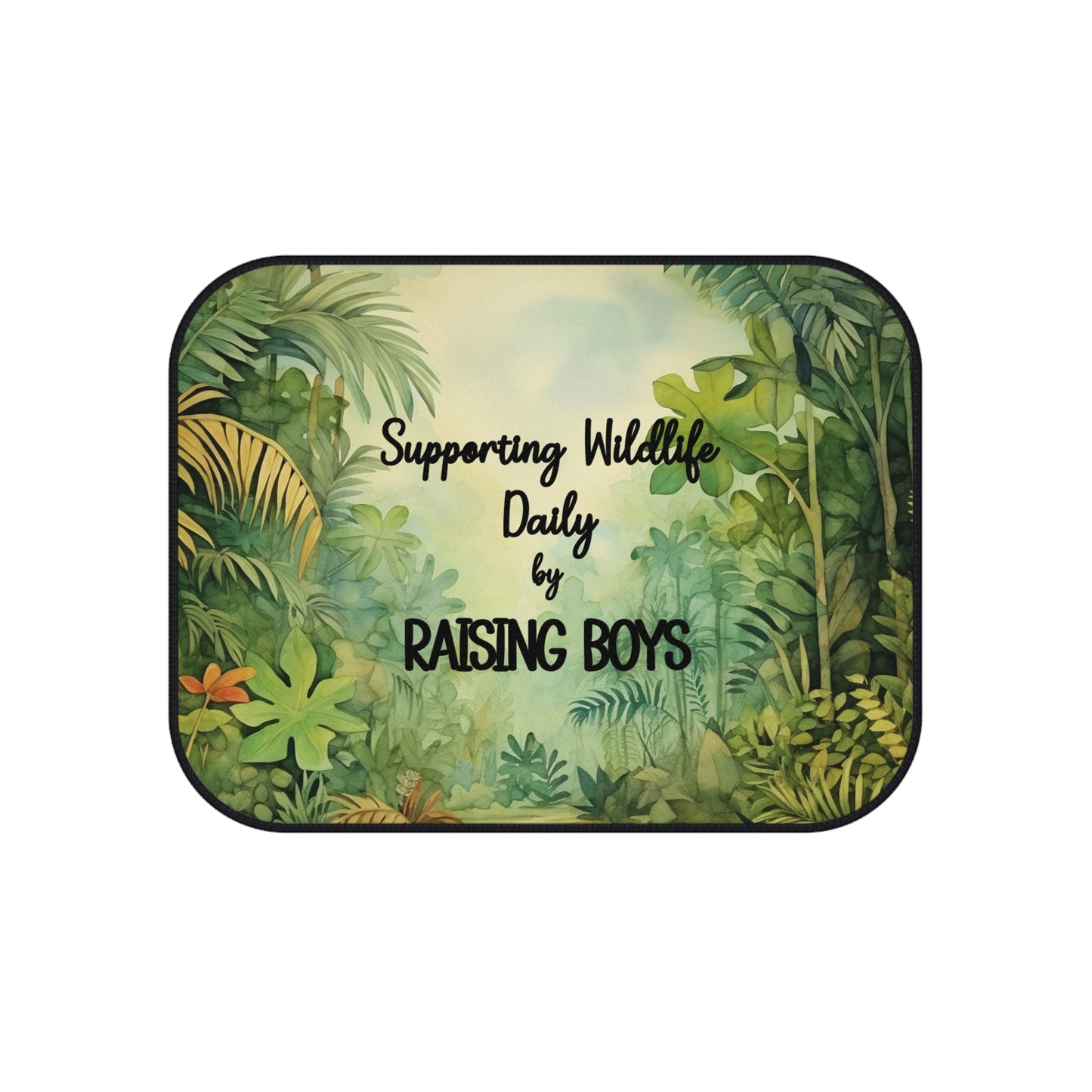 Car Mats (Set of 4) - Supporting Wildlife, Raising Boys