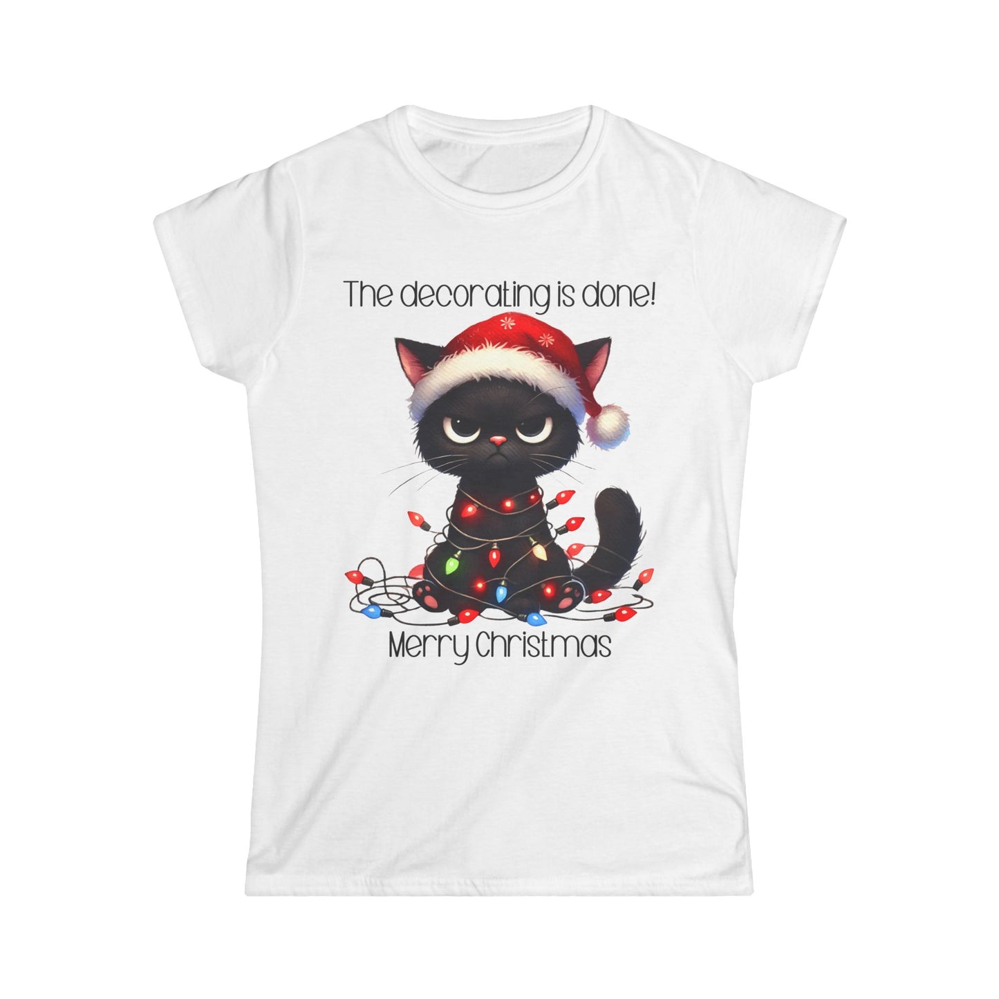 Female T-Shirt - Christmas - Decorating Done (01)
