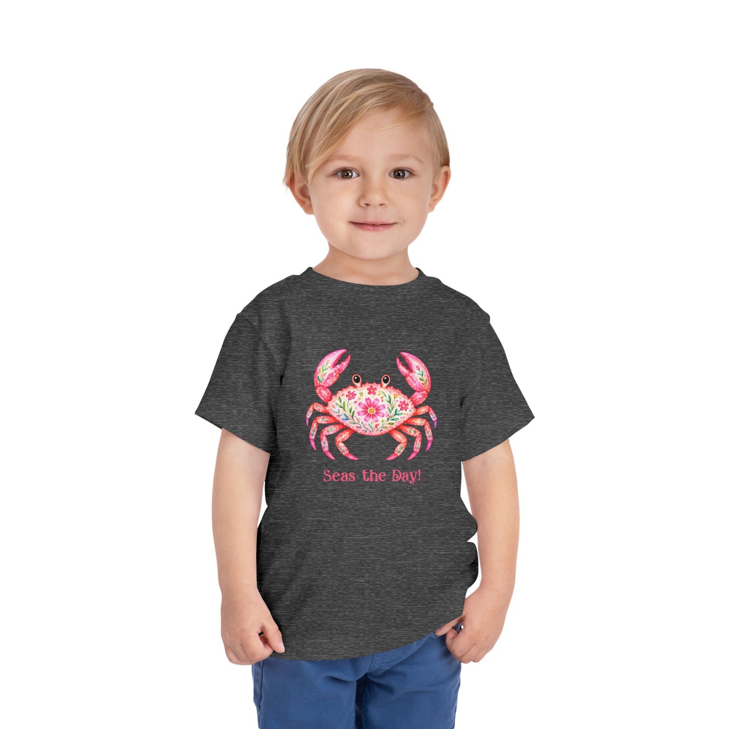 Toddler Tee - Animal - Seas the Day Crab (01)