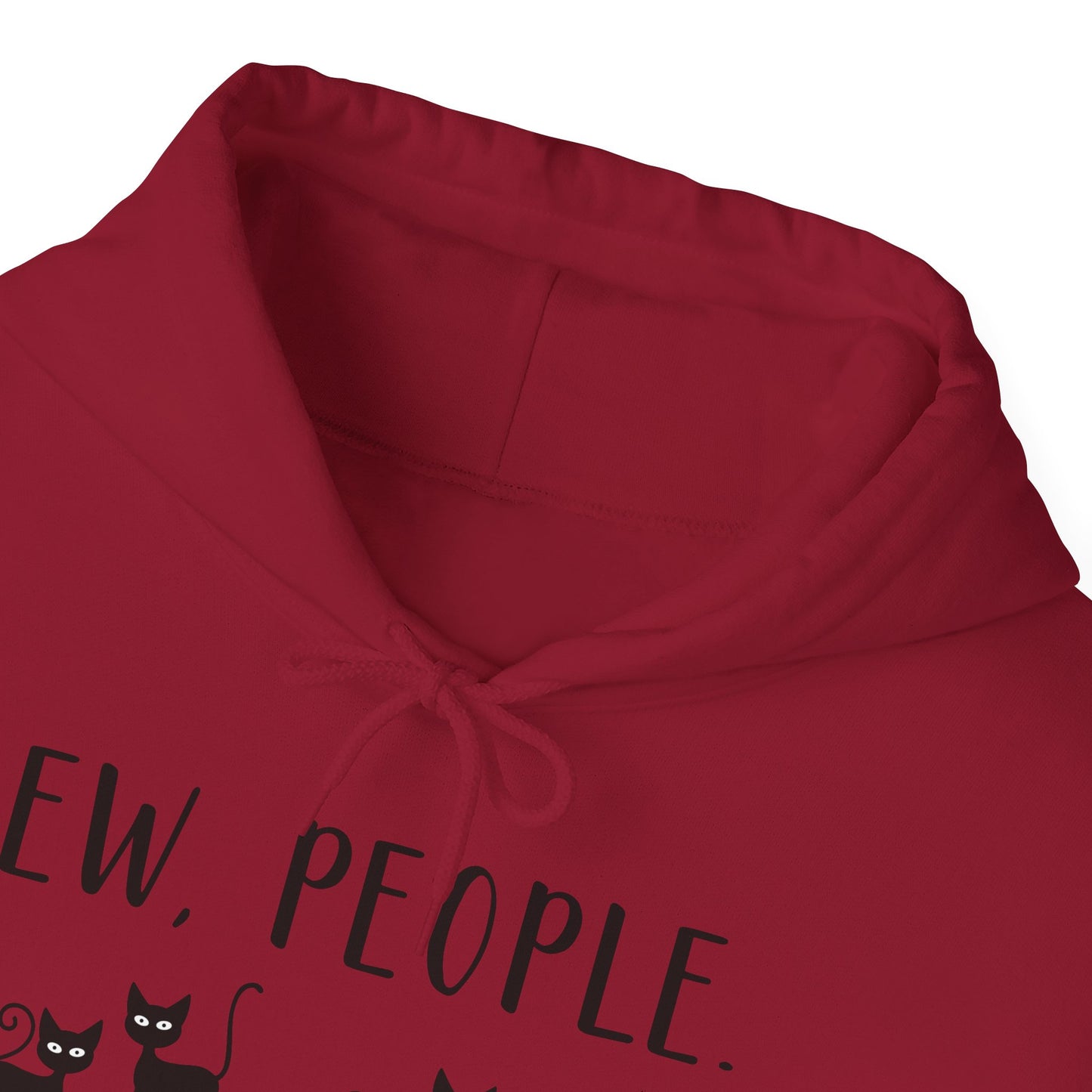 Heavy Blend Hoodie - Animal Lover - Ew People with Black Cats (01)