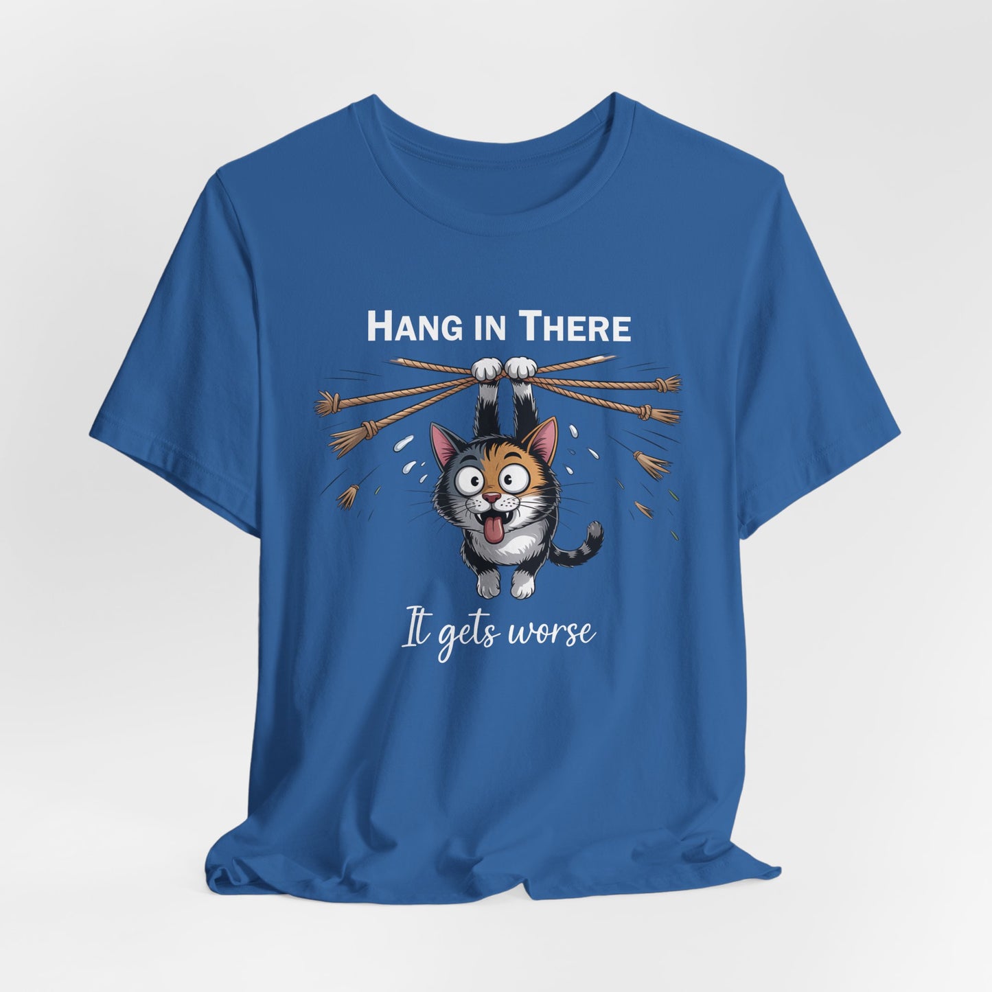 T-Shirt - Animal - Cat - Hang in there (1b)