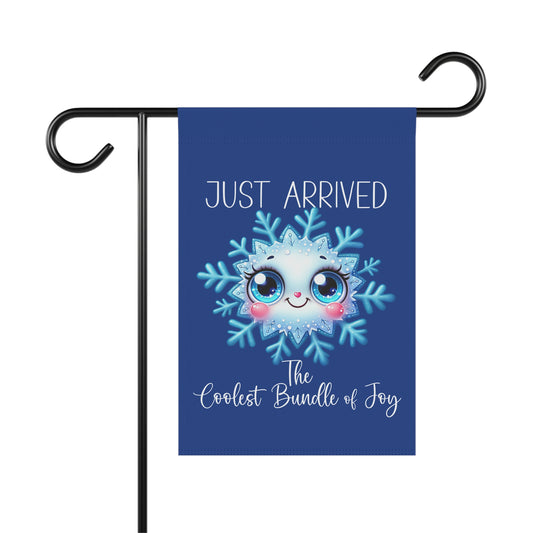 Garden Flag - Baby - Just Arrived...The Coolest Bundle of Joy (01a)