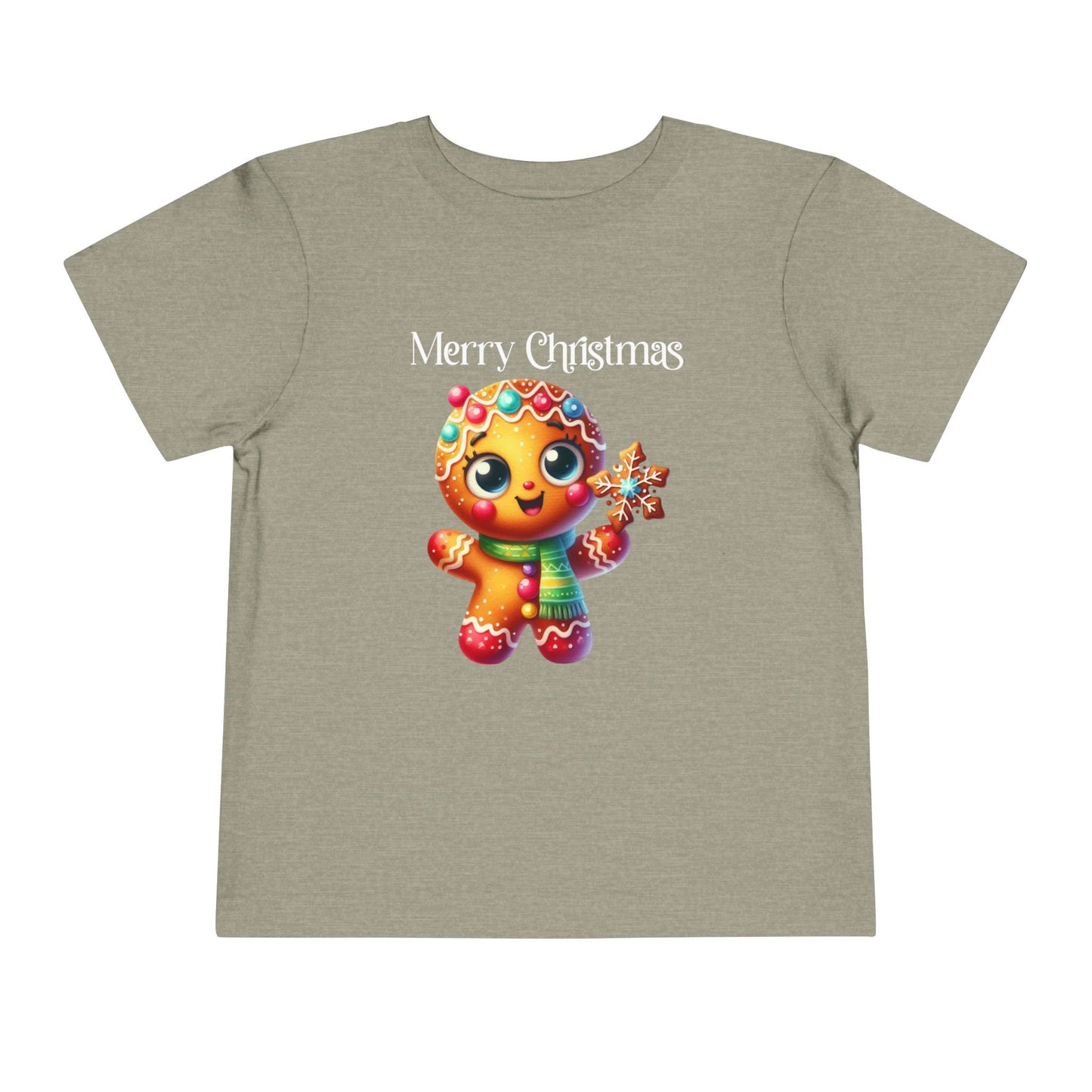 Toddler Tee - Christmas - Gingerbread - Merry Christmas (03a)