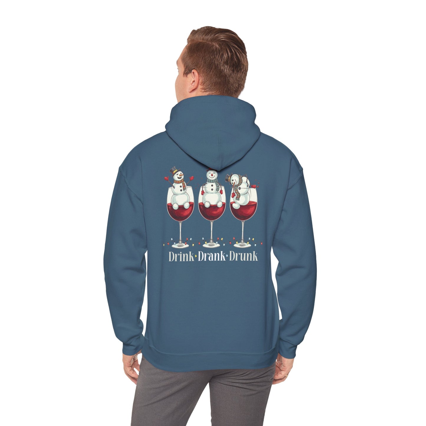 Heavy Blend Hoodie - Winter - Snowmen Drink Drank Drunk (01)