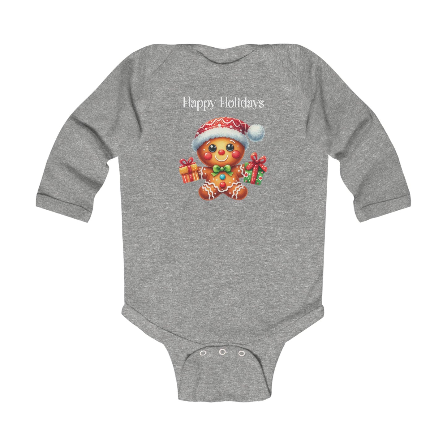 Onesie - Christmas - Gingerbread - Happy Holidays (01)