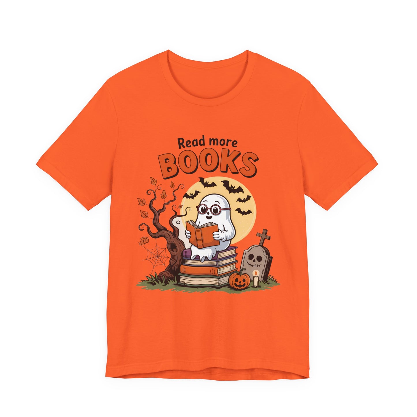 T-Shirt - Teacher / Halloween - Read More Books (01a)