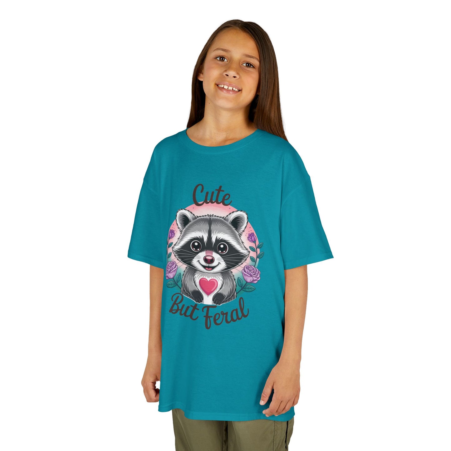 Child Tee - Animal / Racoon - Cute but Feral (01)