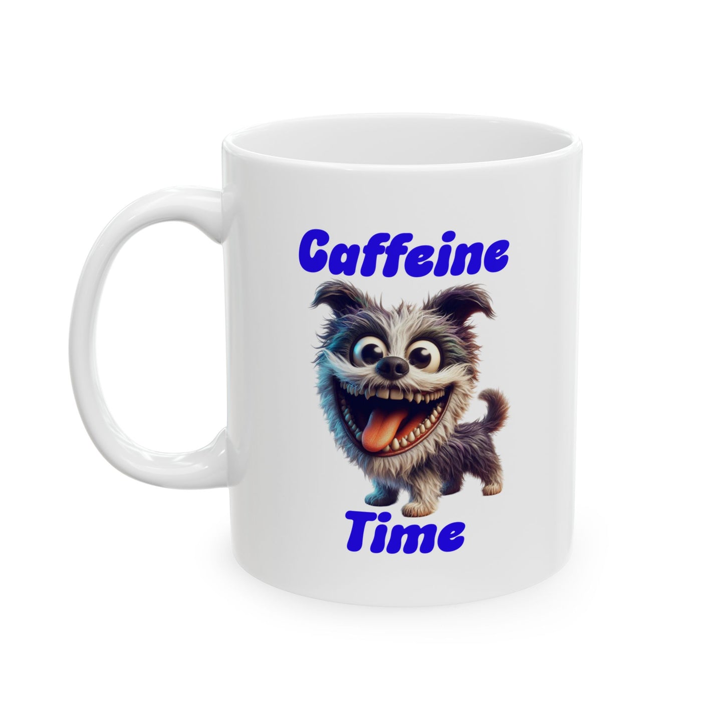 Ceramic Mug - Caffeine Time with Dog (1)