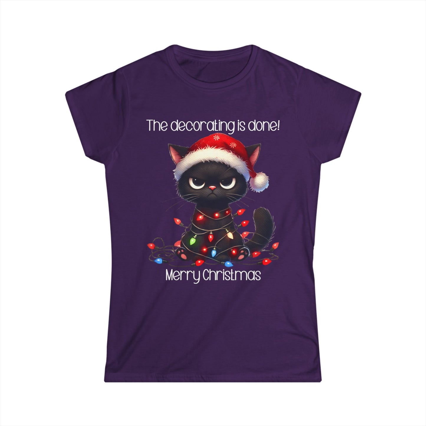 Female T-Shirt - Christmas - Decorating Done (01)