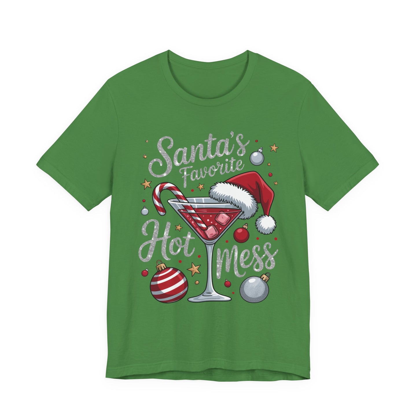T-shirt - Christmas - Santa's Fav. Hot Mess (01)