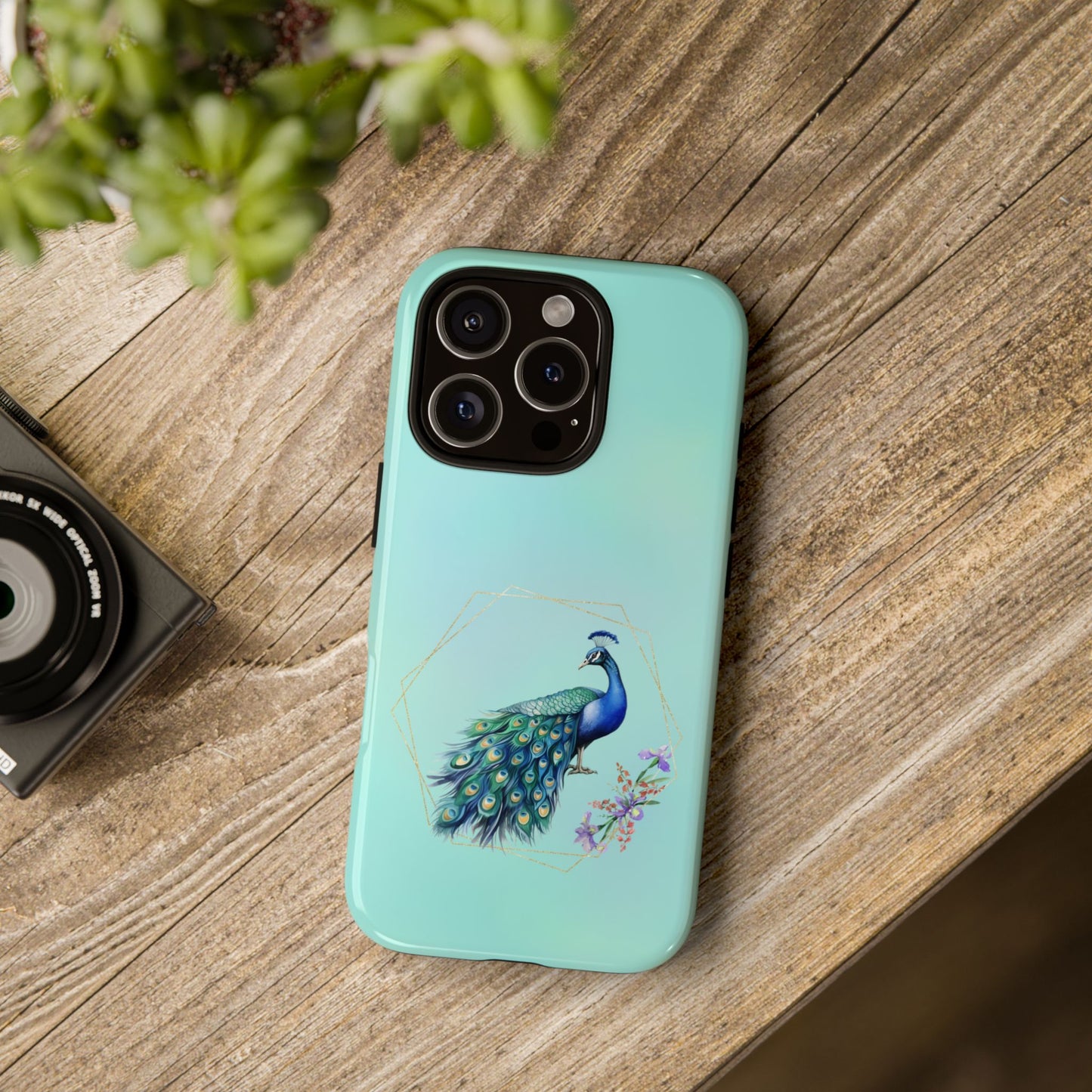 Tough Cell Phone Case - Animal - Peacock (2)