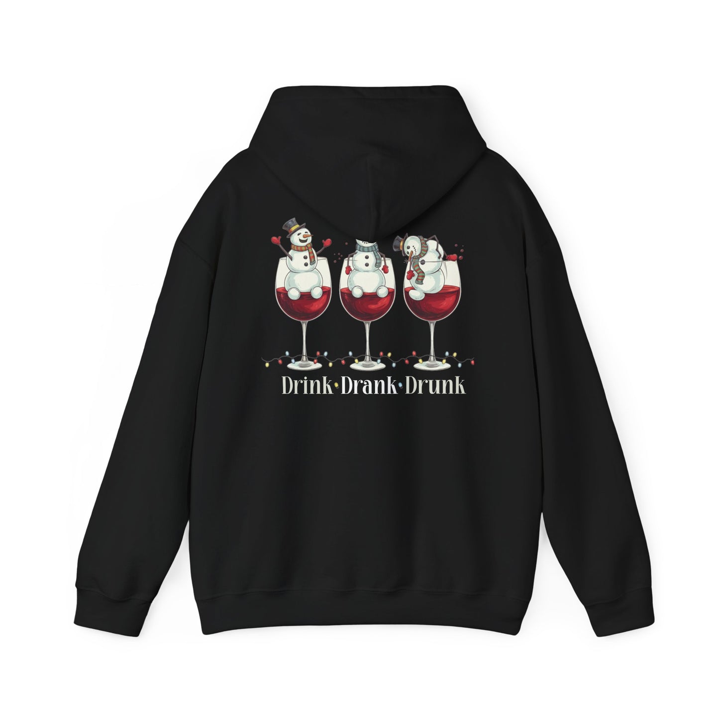 Heavy Blend Hoodie - Winter - Snowmen Drink Drank Drunk (01)