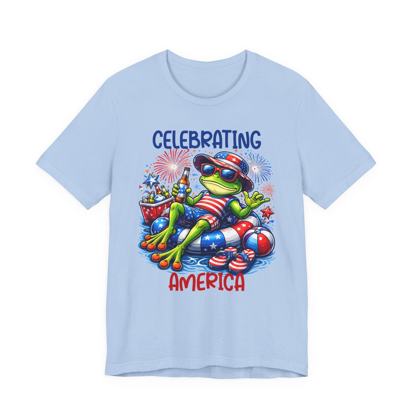T-Shirt - American - Celebrating America Frog 01
