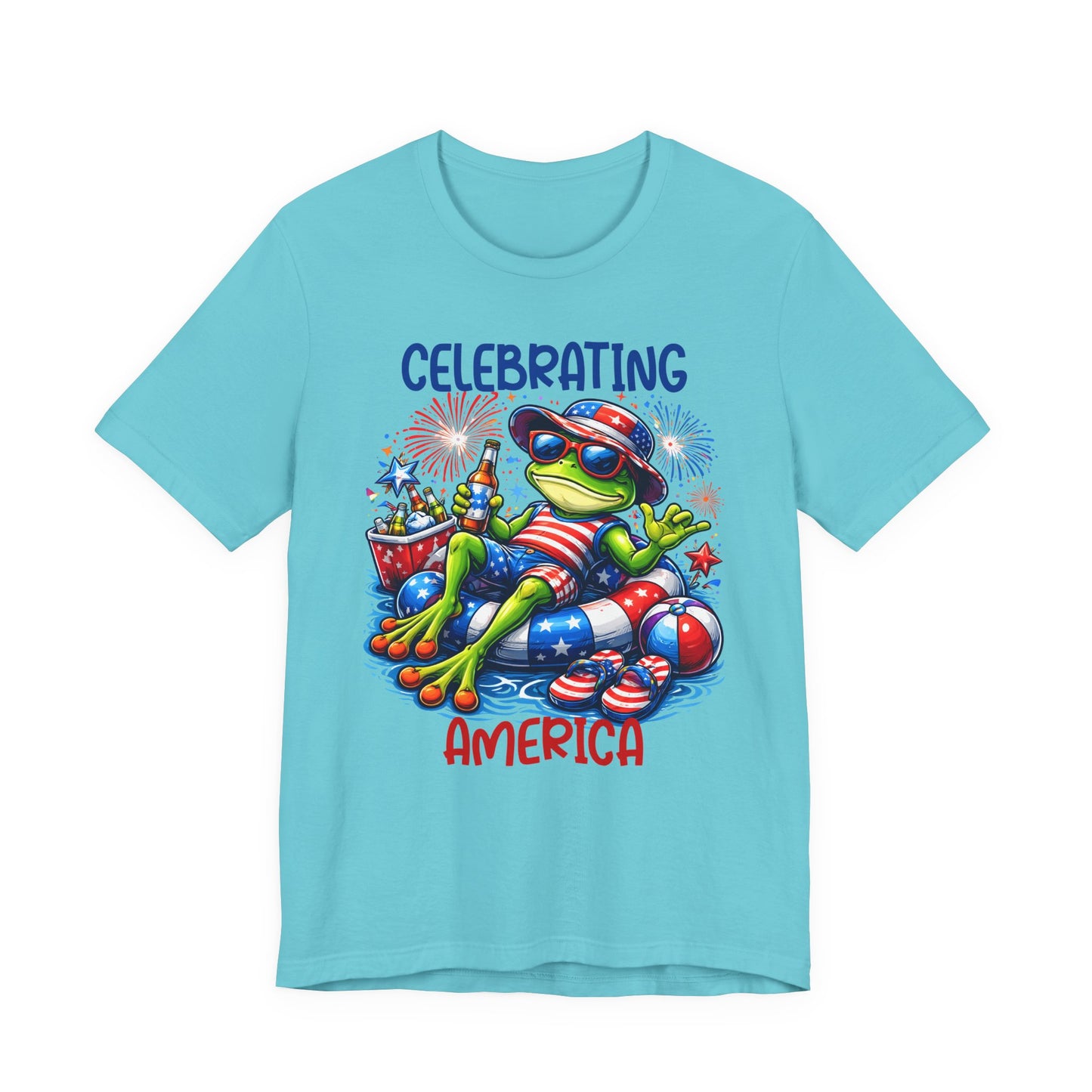 T-Shirt - American - Celebrating America Frog 01