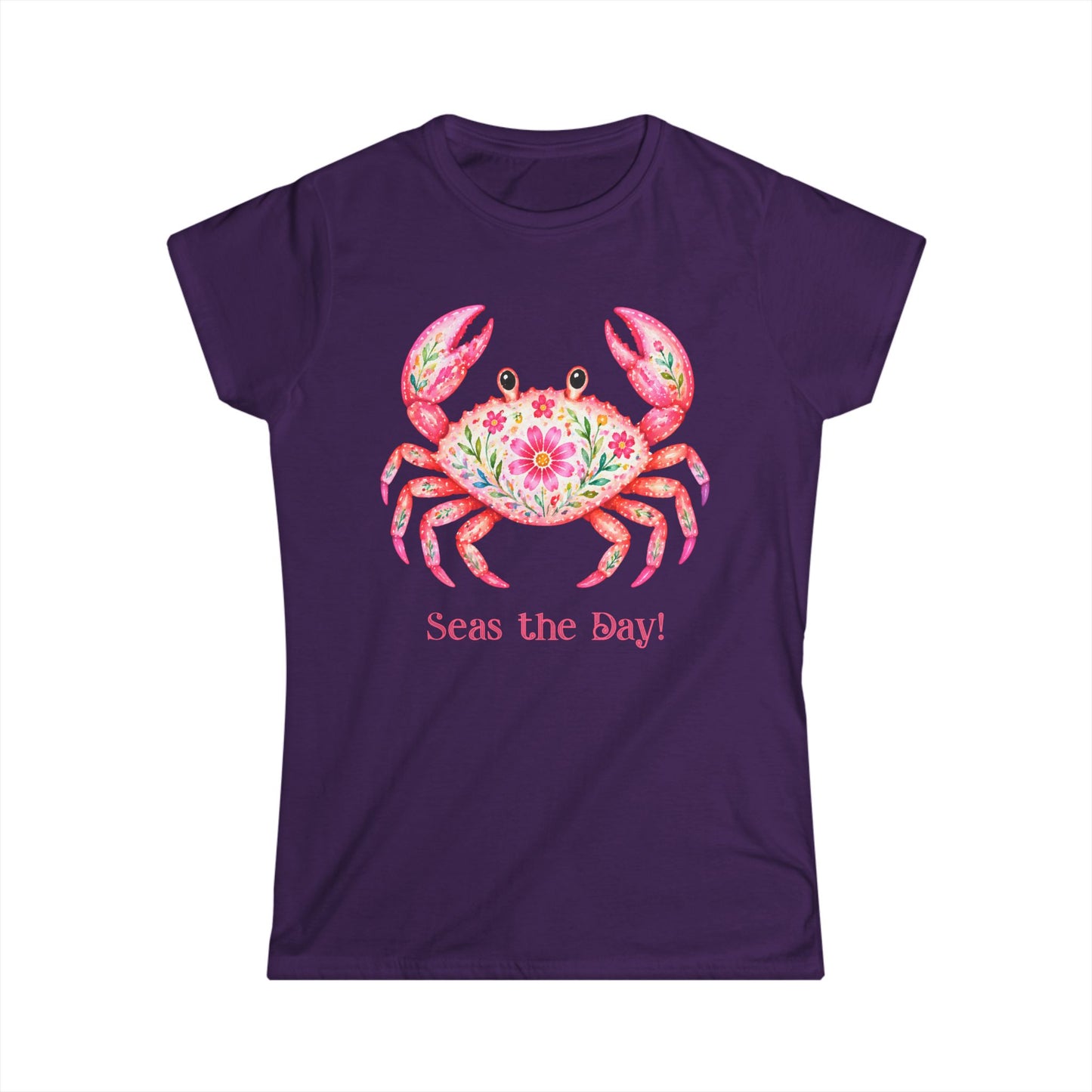 Female T-Shirt - Animal - Seas the Day Crab (01)