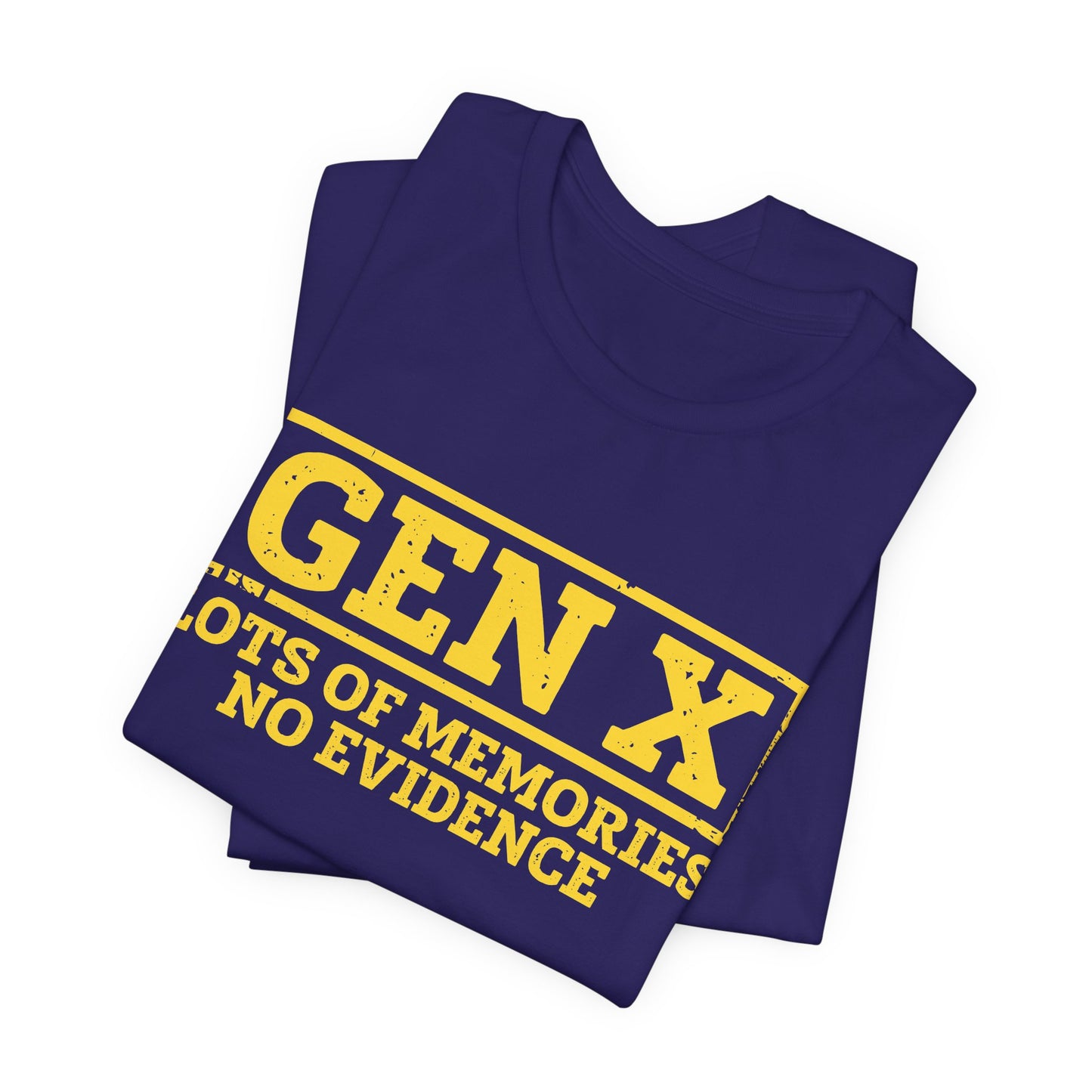 T-shirt - Sarcastic - GenX No Memories (01-yellow)