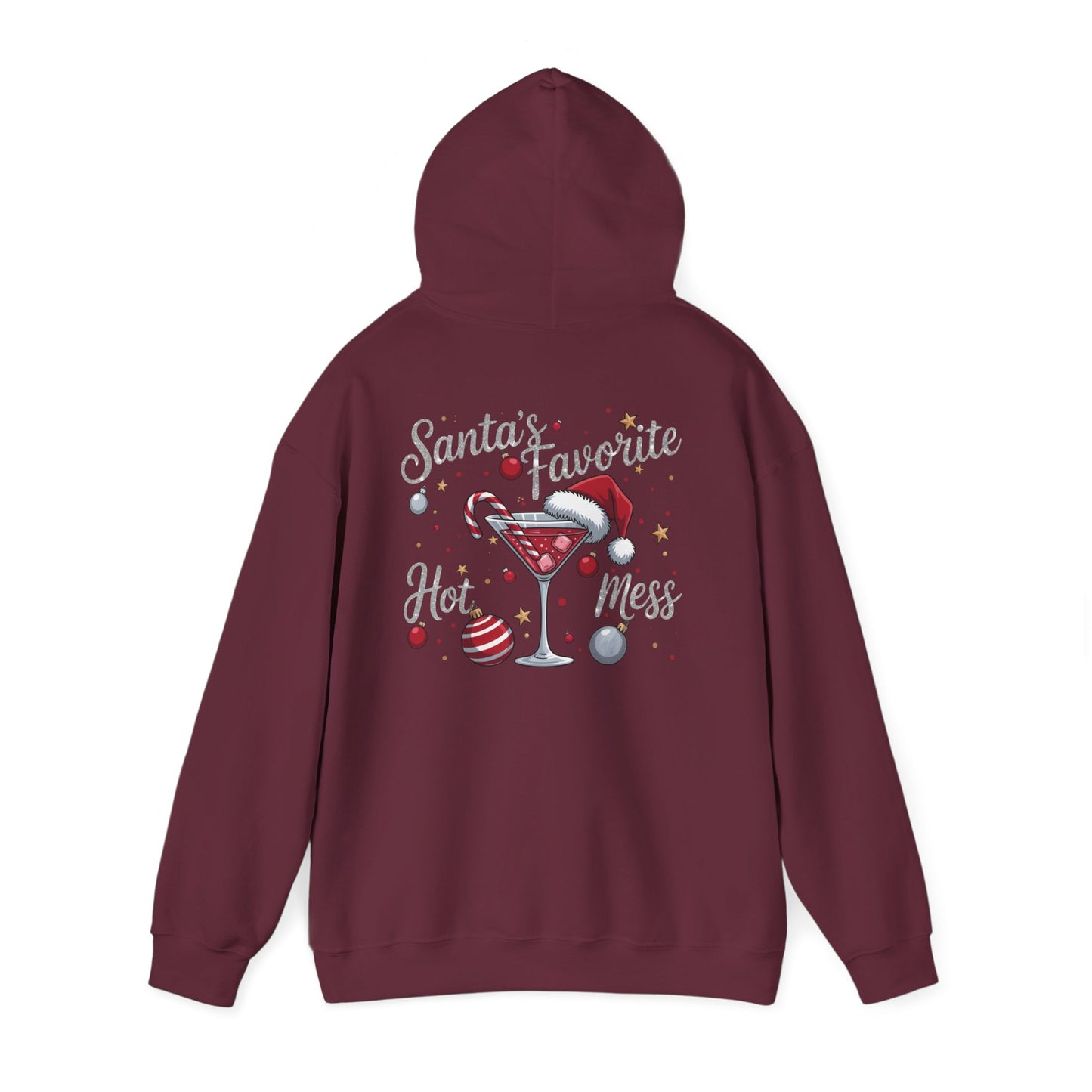 Heavy Blend Hoodie - Christmas - Santa's Fav. Hot Mess (01)
