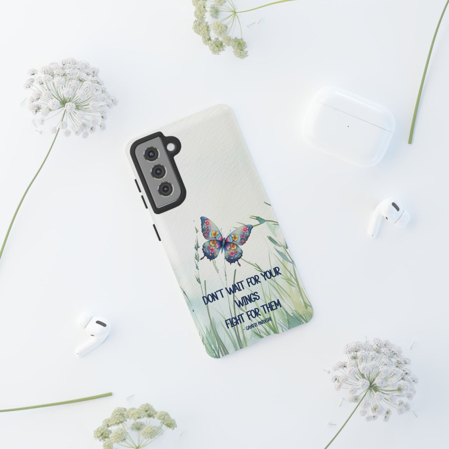 Tough Cell Phone Case - Butterfly - Don't wait for your wings.... (1)