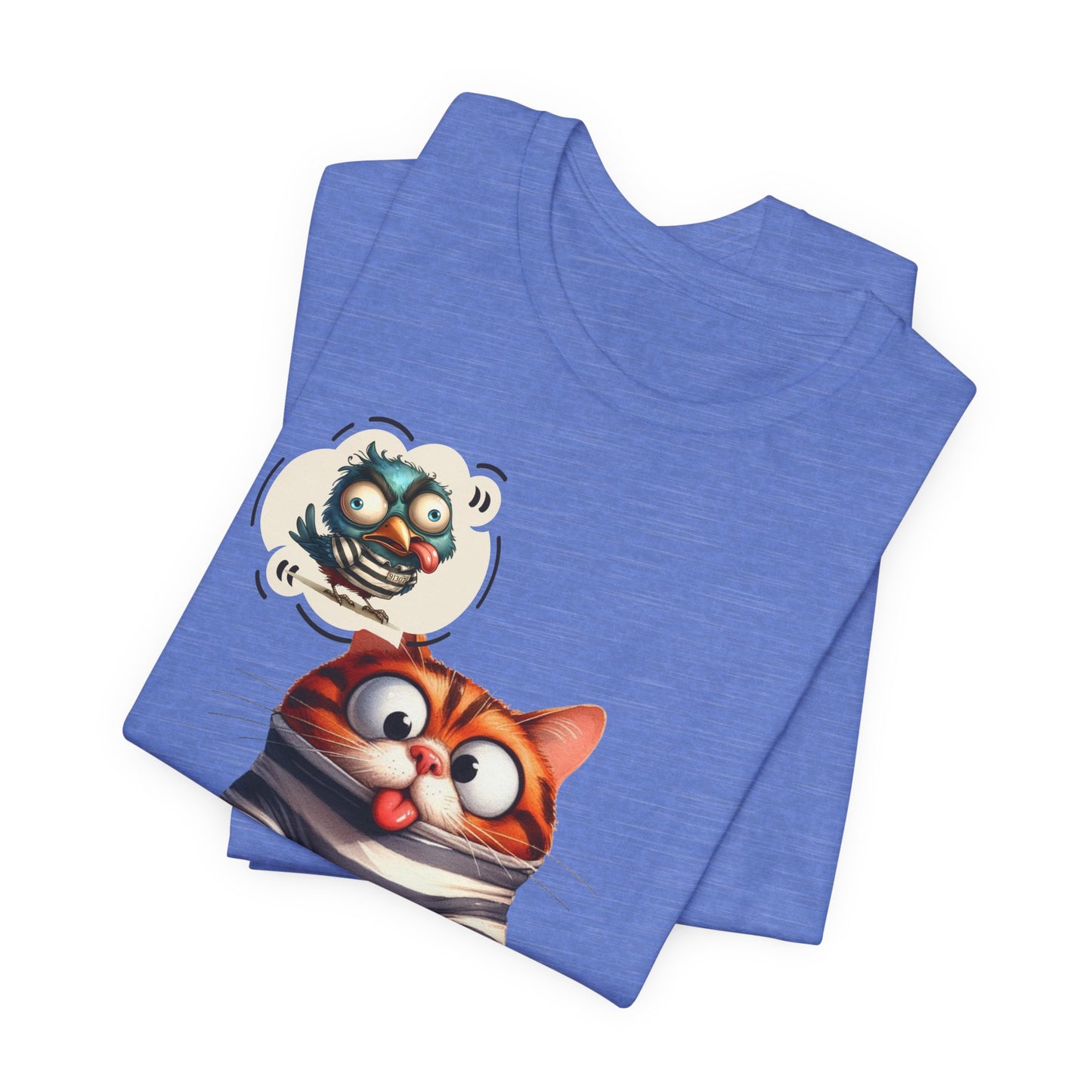 T-Shirt - Animal - Cat - I ate the jail bird (1a)