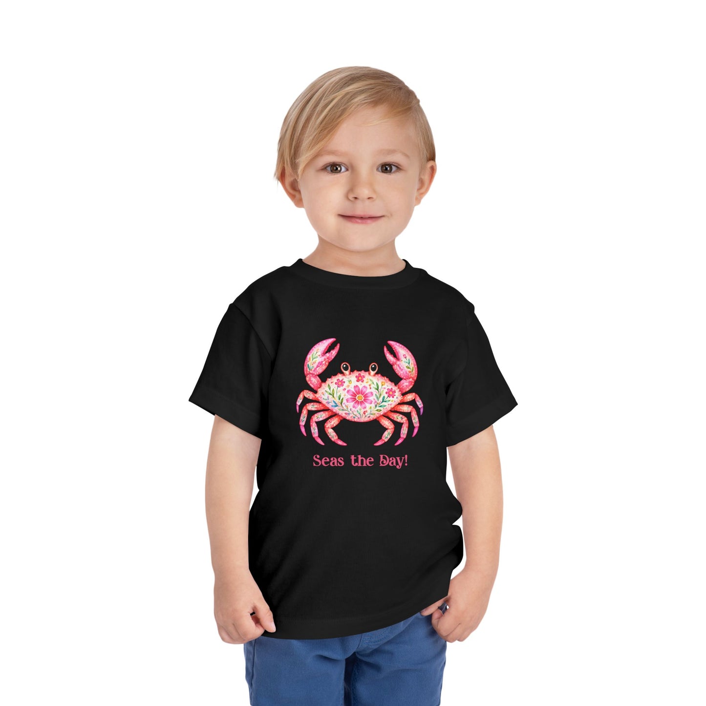 Toddler Tee - Animal - Seas the Day Crab (01)