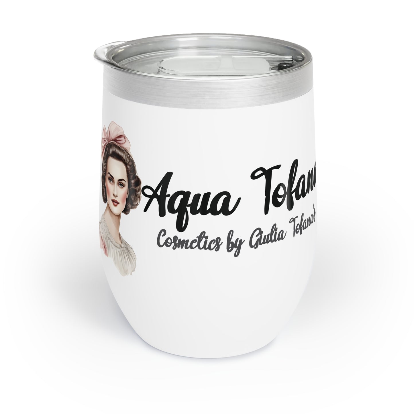 Wine Tumbler - AquaTofana with woman