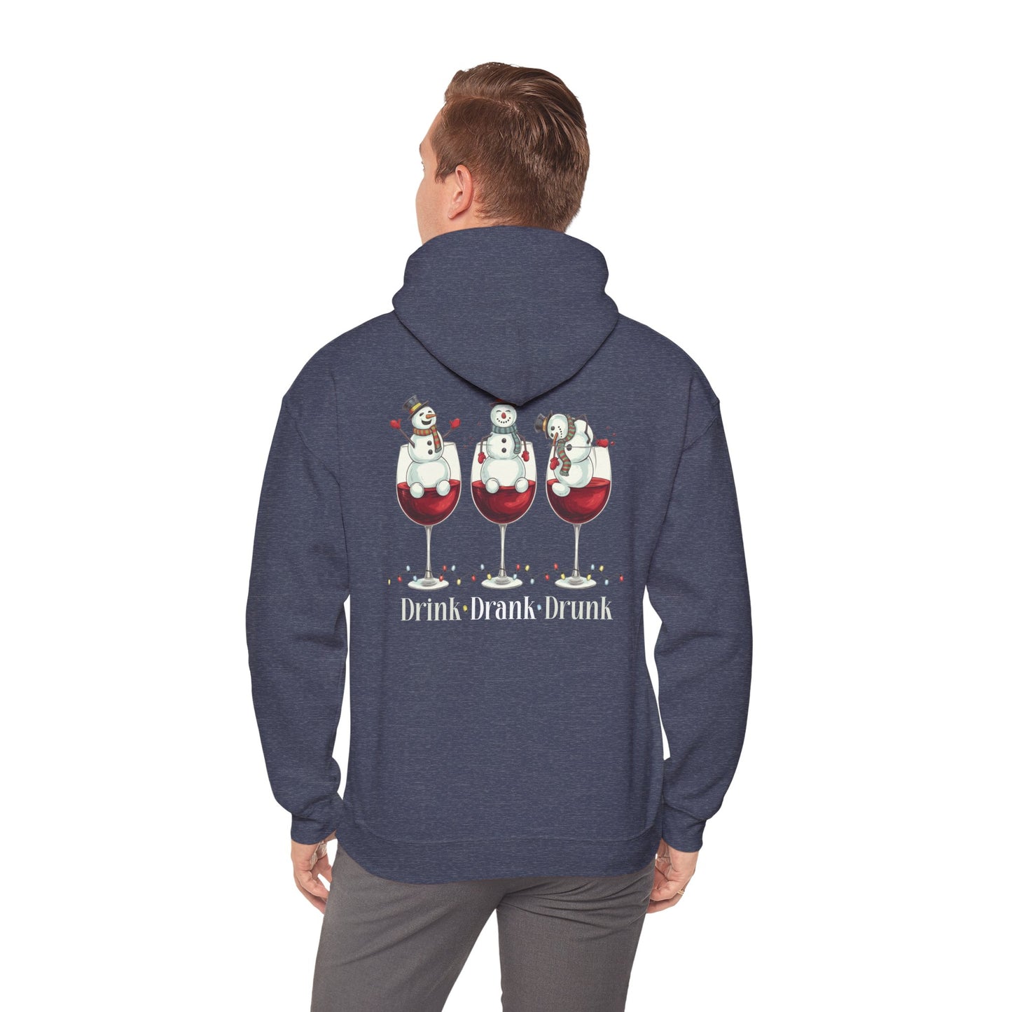 Heavy Blend Hoodie - Winter - Snowmen Drink Drank Drunk (01)
