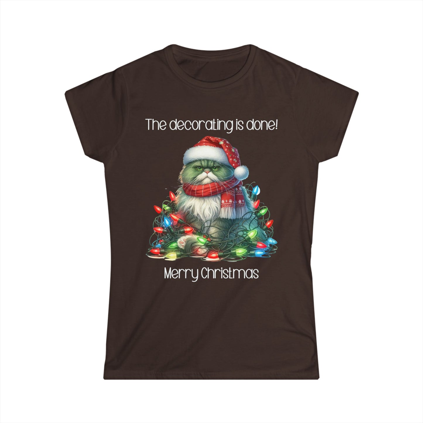 Female T-Shirt - Christmas - Decorating Done (03)
