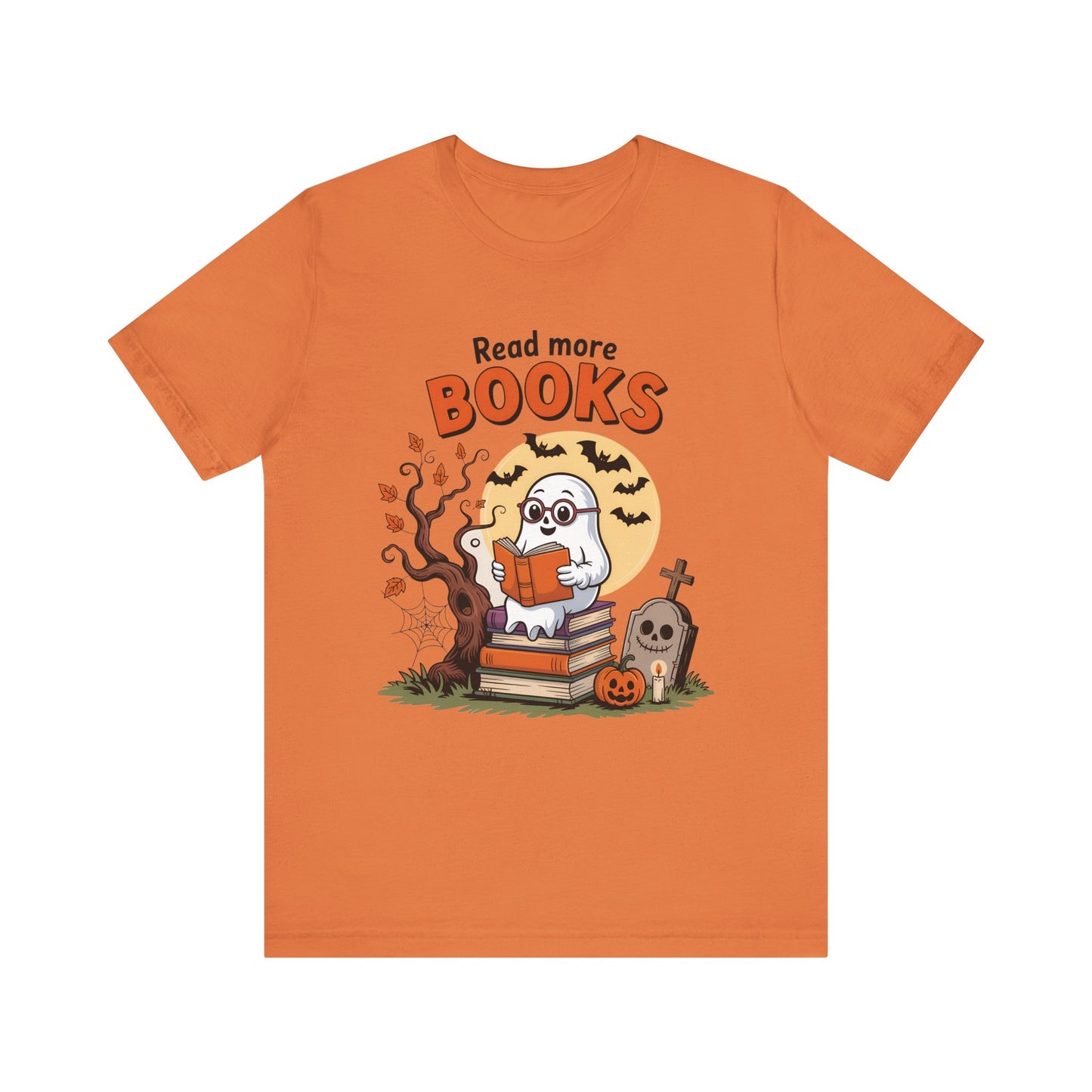 T-Shirt - Teacher / Halloween - Read More Books (01a)