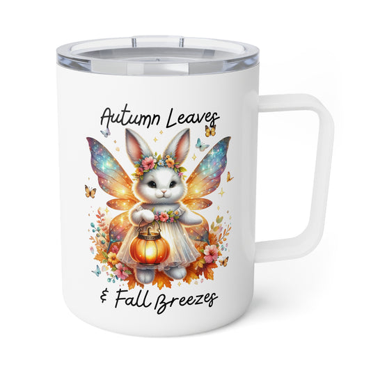 Insulated Mug - Autumn Leaves & Fall Breezes (01a)