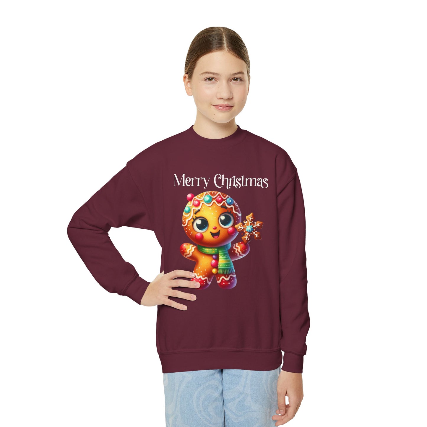 Child Sweatshirt - Christmas - Gingerbread - Merry Christmas (03a)