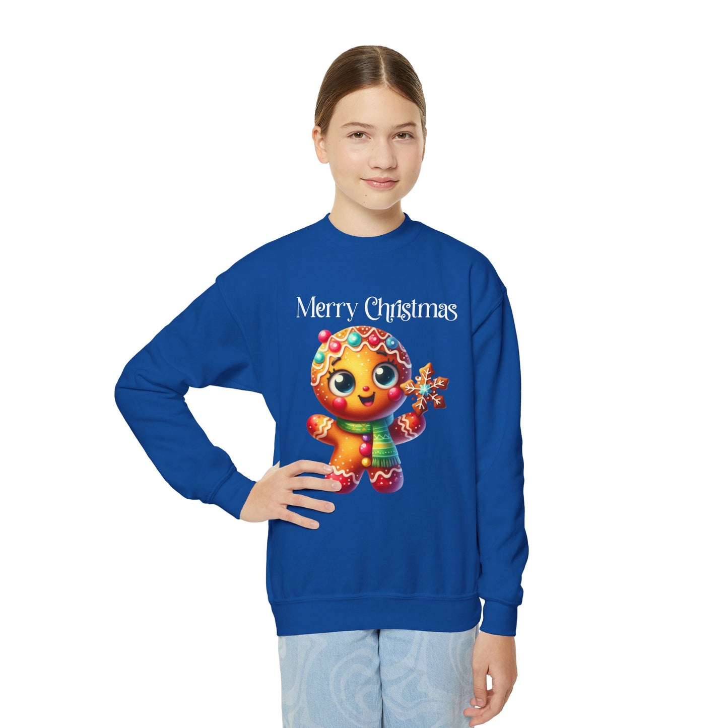 Child Sweatshirt - Christmas - Gingerbread - Merry Christmas (03a)