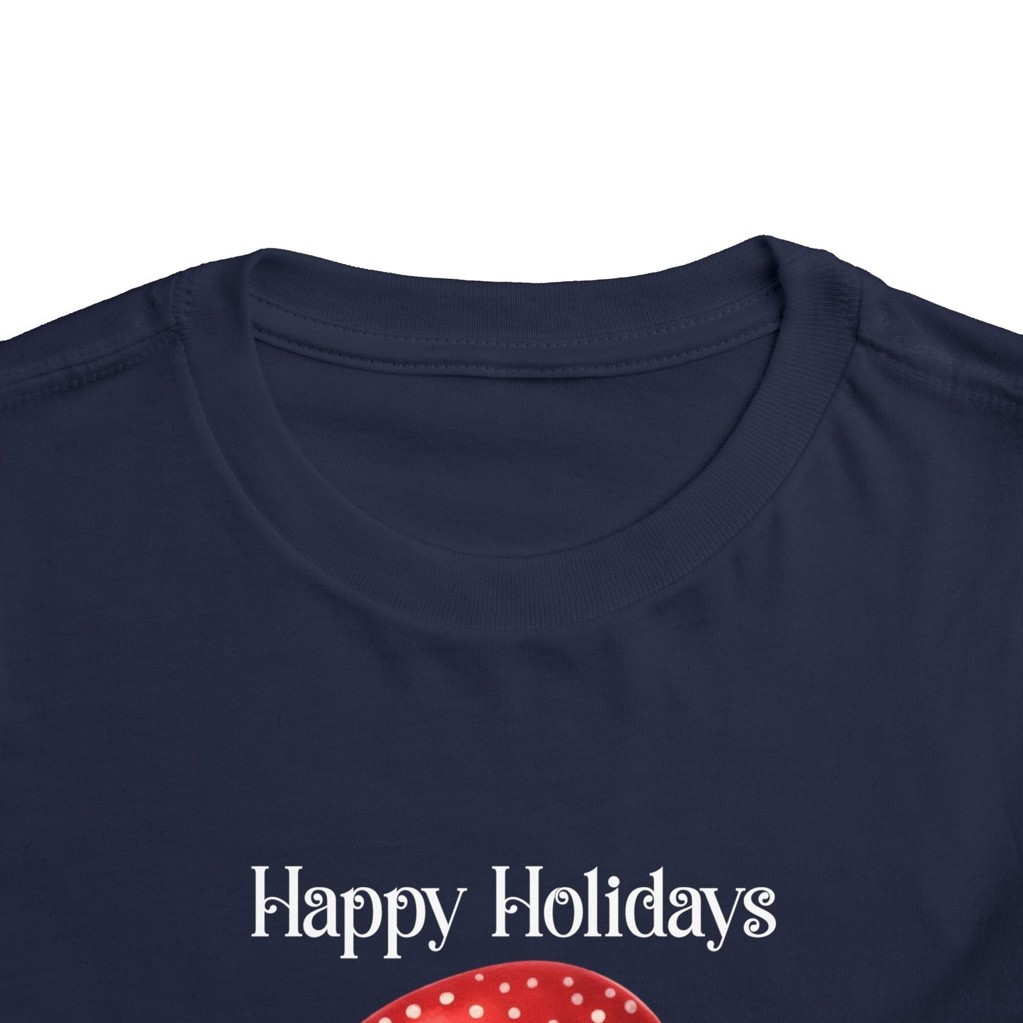 Toddler Tee - Christmas - Gingerbread - Happy Holidays (02a)