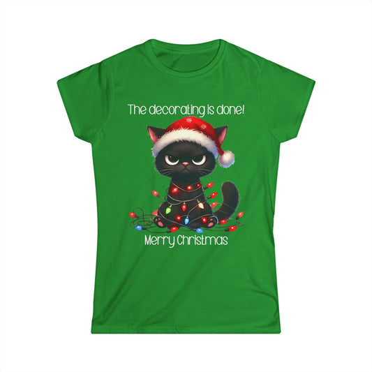 Female T-Shirt - Christmas - Decorating Done (01)
