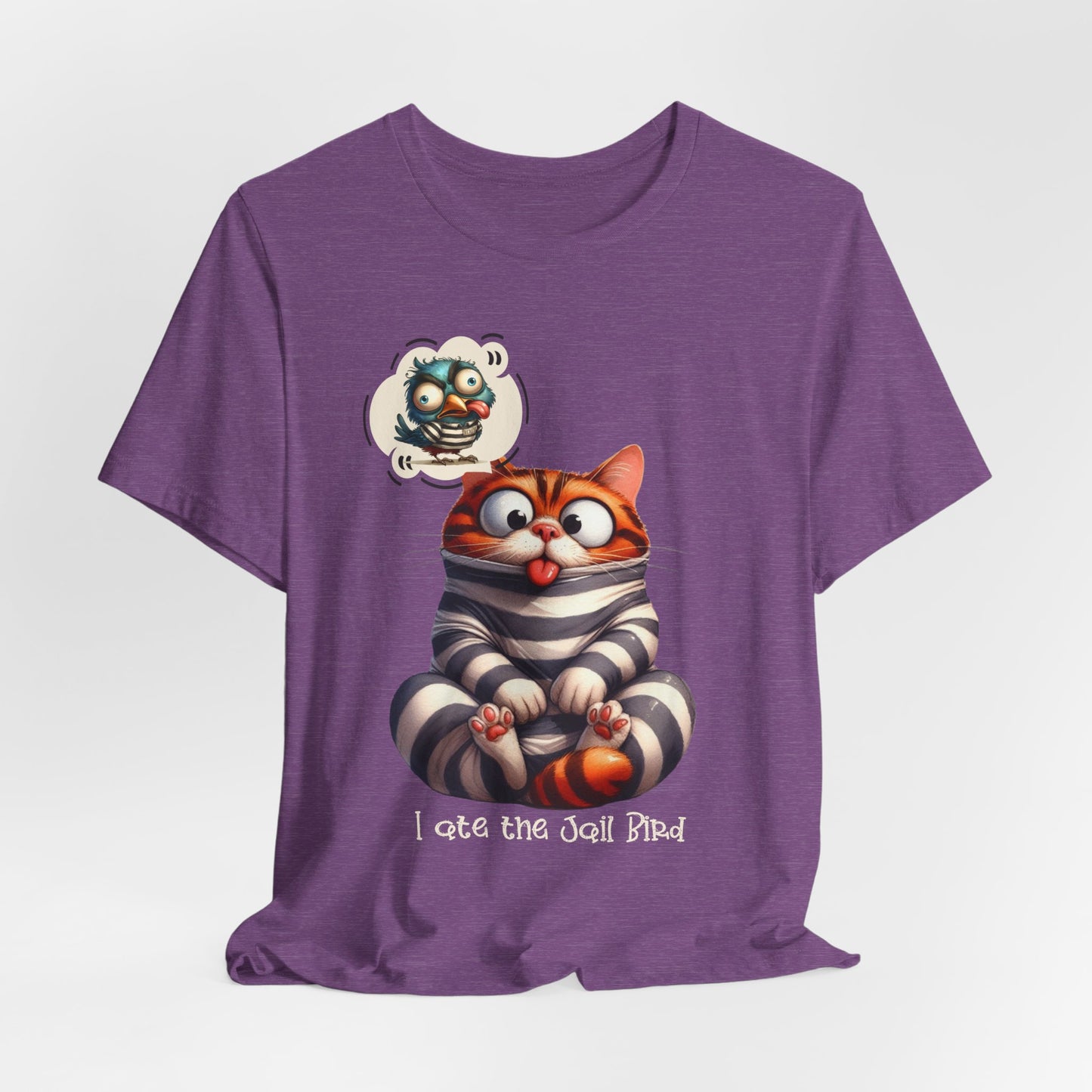 T-Shirt - Animal - Cat - I ate the jail bird (1B)