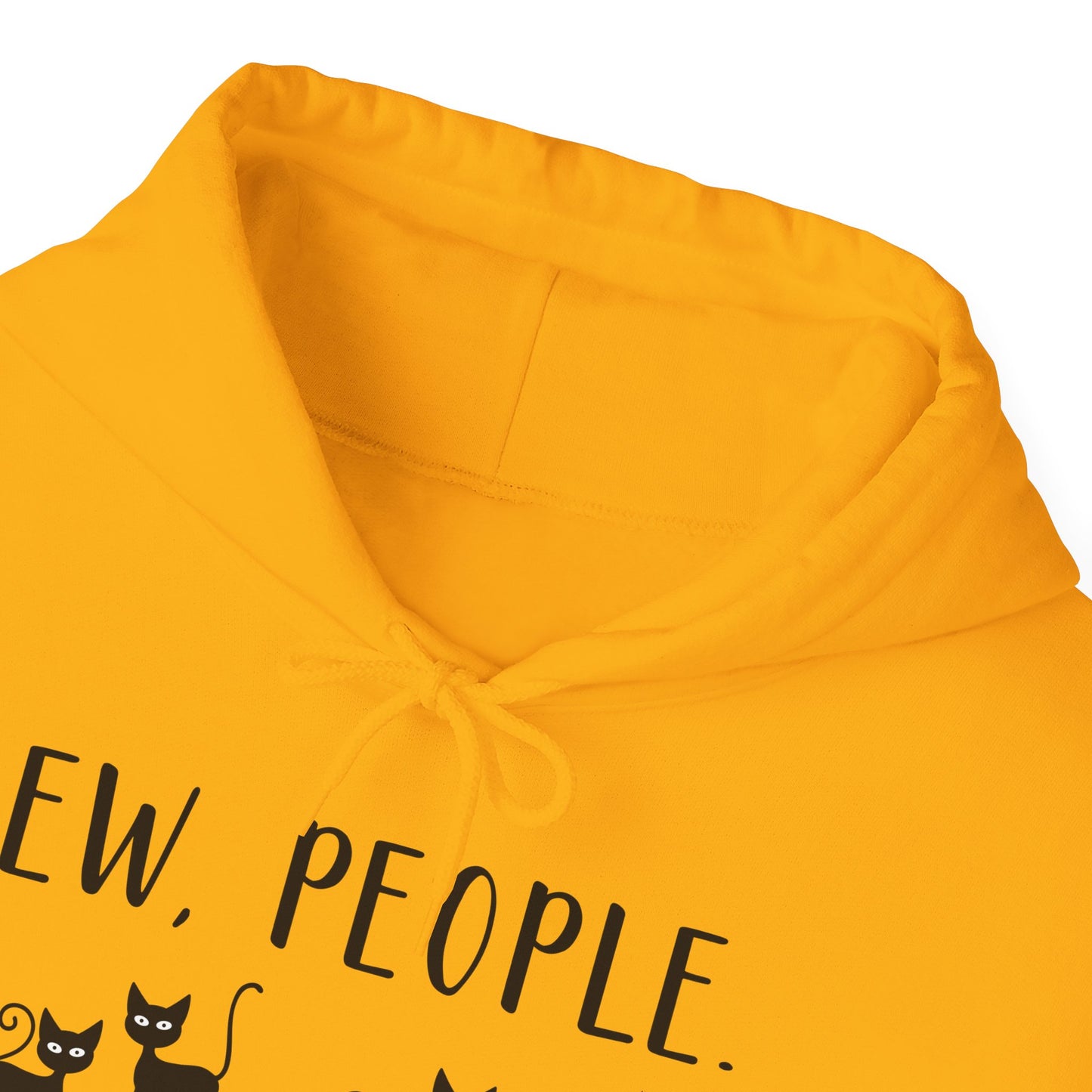 Heavy Blend Hoodie - Animal Lover - Ew People with Black Cats (01)