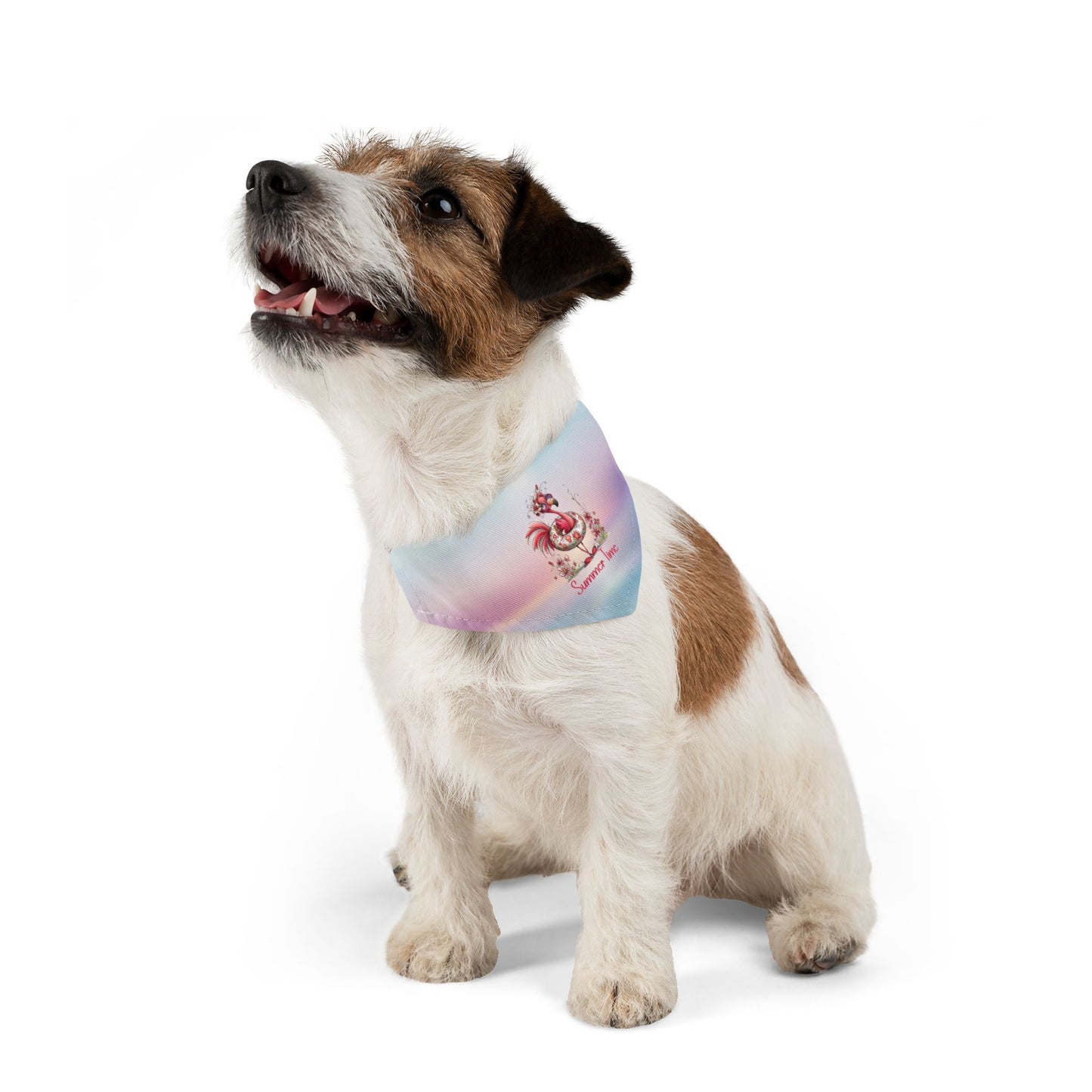 Pet Item - Bandana Collar - Flamingo - Summer Time (01)