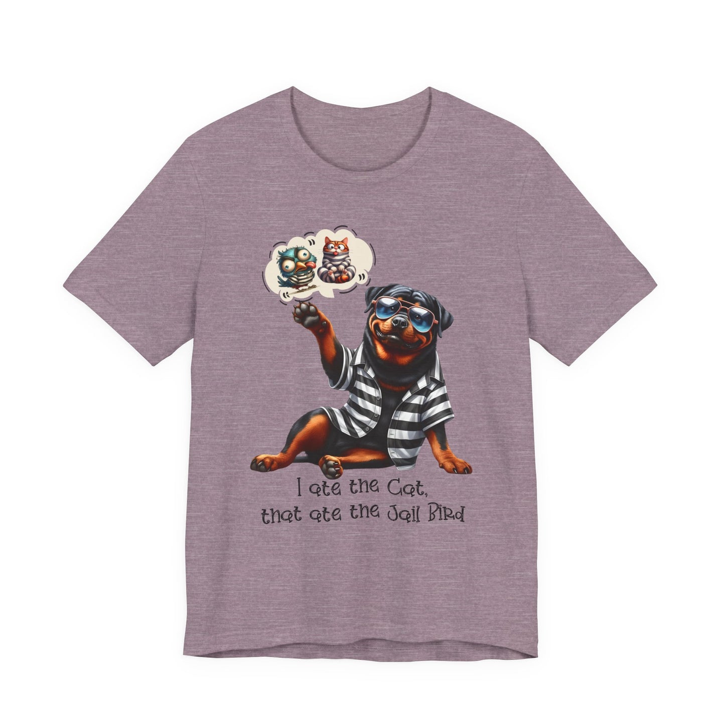 T-Shirt - Animal - Dog - I ate the cat that ate jail bird (1a)