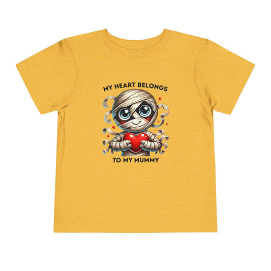 Toddler Tee - Halloween - My Heart Belongs to My Mummy (2a)