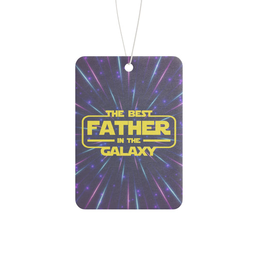 Car Air Freshener - Dad - Best Father in Galaxy (1)