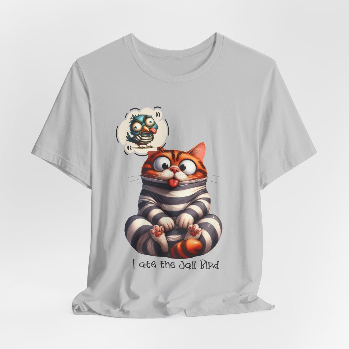 T-Shirt - Animal - Cat - I ate the jail bird (1a)