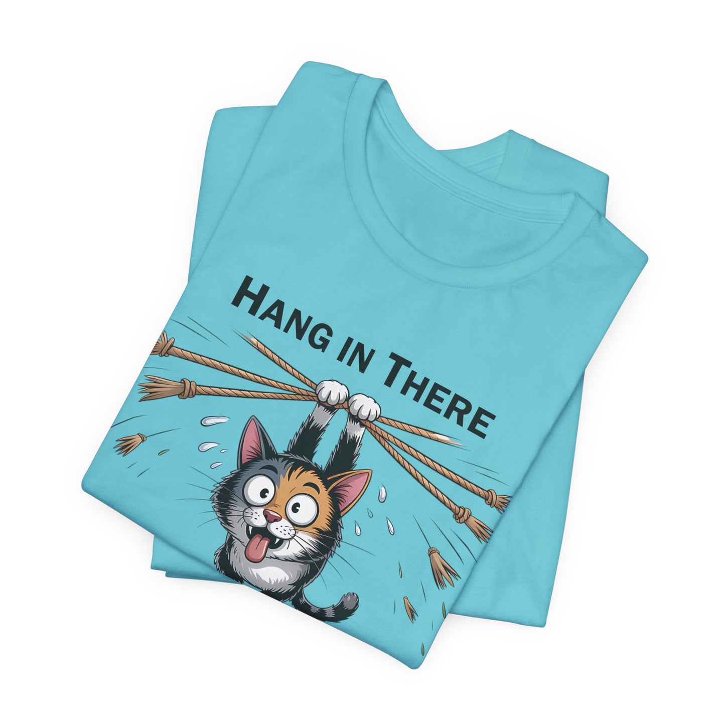 T-Shirt - Animal - Cat - Hang in there (1a)