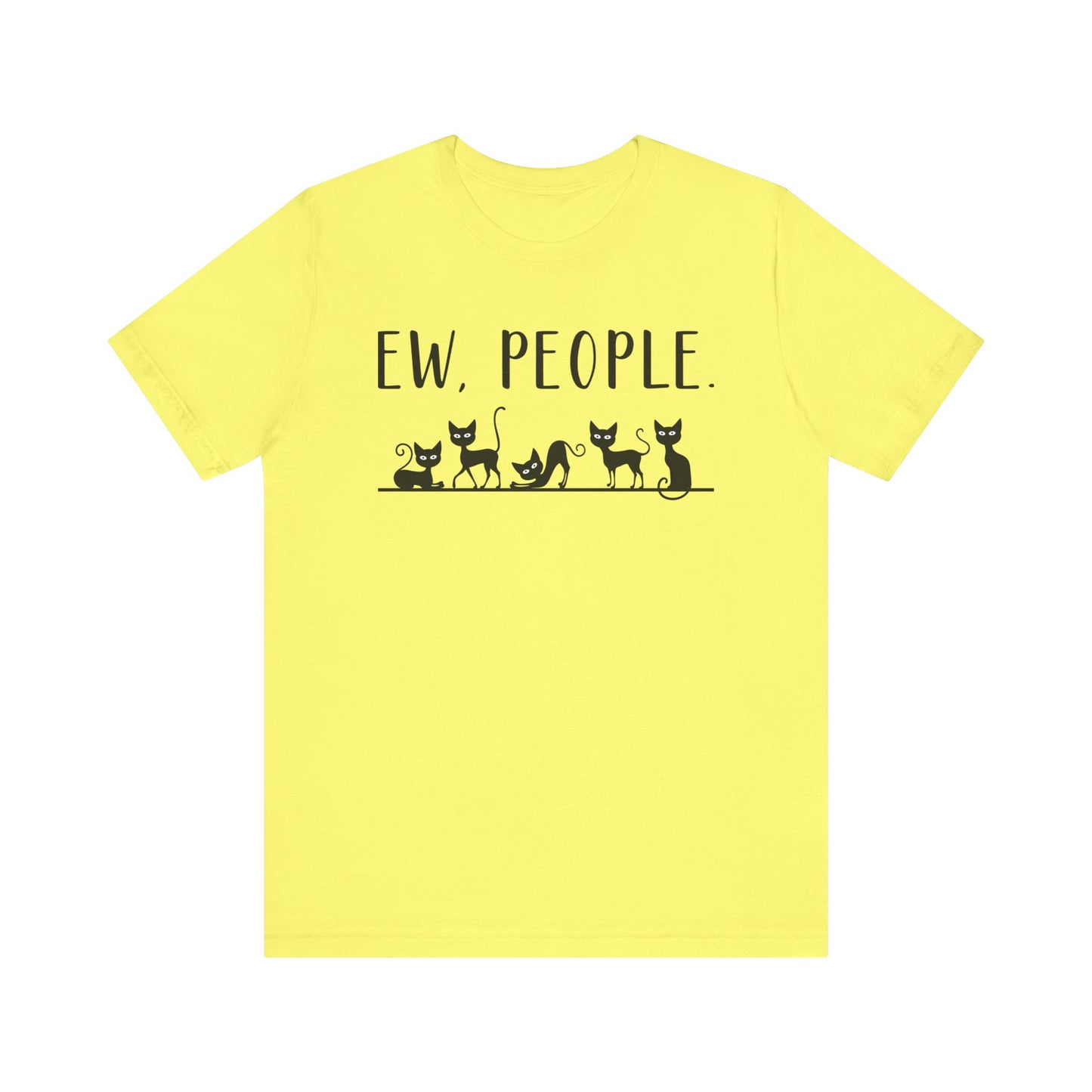 T-Shirt - Animal Lover - Ew People with Black Cats (01)