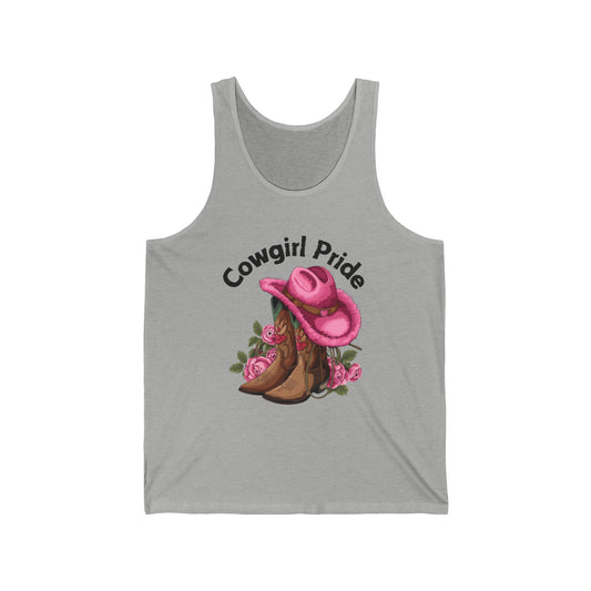 Female Tank Top - Cowgirl Pride (1) - Black Writing