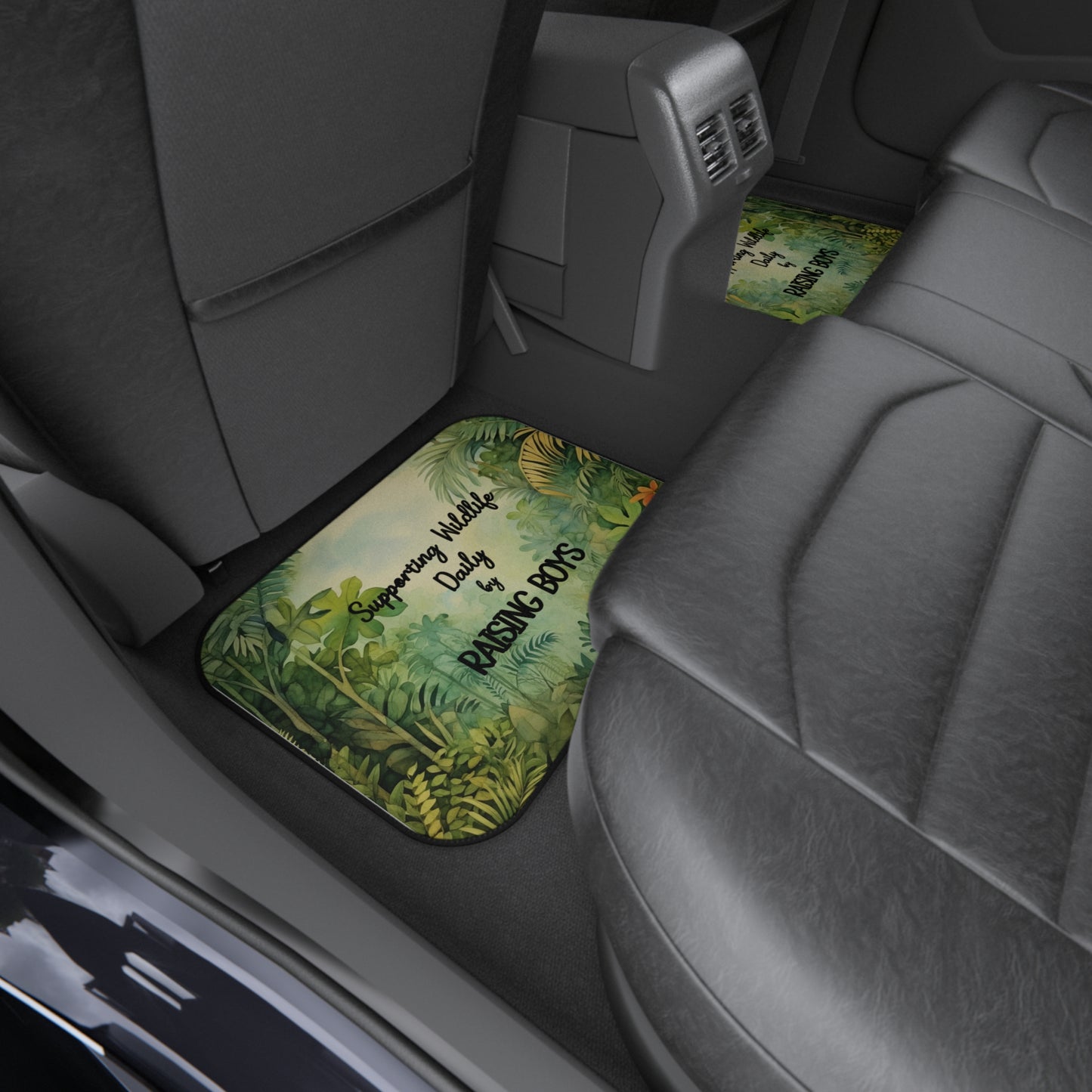 Car Mats (Set of 4) - Supporting Wildlife, Raising Boys